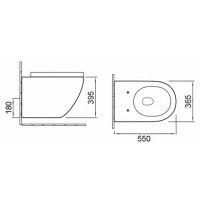 Унитаз SantiLine SL-5002MW подвесной с сиденьем Микролифт