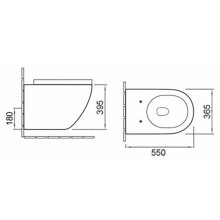Унитаз SantiLine SL-5002MW подвесной с сиденьем Микролифт