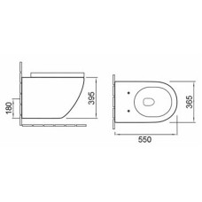 Унитаз SantiLine SL-5002MW подвесной с сиденьем Микролифт