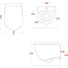 Унитаз Artceram File 2.0 FLV004 38 00 подвесной Avio без сиденья