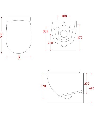Унитаз Artceram File 2.0 FLV004 38 00 подвесной Avio без сиденья