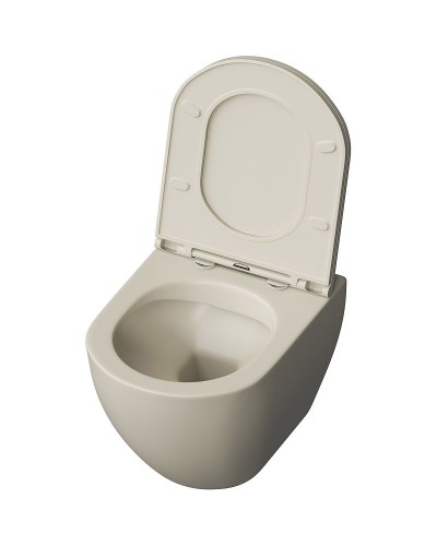 Унитаз Grossman GR-4455BEMS подвесной Бежевый матовый с сиденьем Микролифт