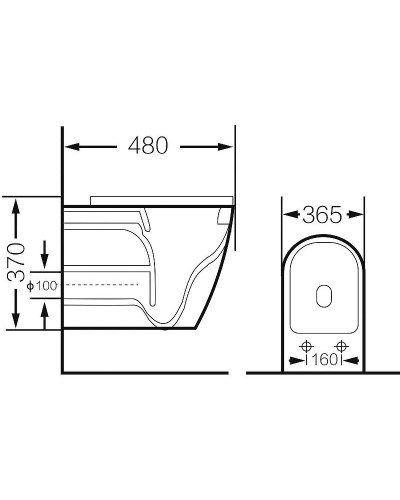 Унитаз Grossman GR-4455BBLS подвесной Черный глянцевый с сиденьем Микролифт