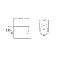 Унитаз Aquanet Smart W Rimless 276395 подвесной с сиденьем Микролифт