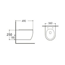 Унитаз Aquanet Smart W Rimless 276395 подвесной с сиденьем Микролифт