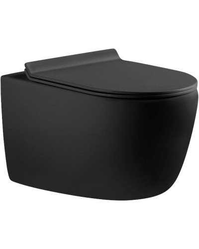 Унитаз Aquanet Cetus-BW Rimless 287008 подвесной с сиденьем Микролифт