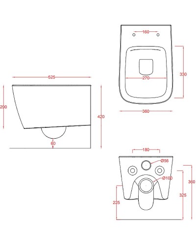 Унитаз Artceram A16 ASV003 44 00 подвесной Green salvia без сиденья