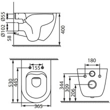 Унитаз Allen Brau Reality 4.32006.20 подвесной Белый без сиденья