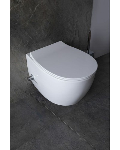 Унитаз биде Allen Brau Fantasy 4.11HC1.20 подвесной Белый без сиденья