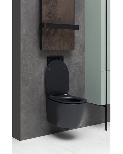 Унитаз Allen Brau Fantasy 4.11004.31 подвесной Черный матовый без сиденья