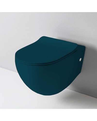 Унитаз Artceram File 2.0 FLV004 42 00 подвесной Petrolio без сиденья