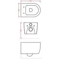 Унитаз Artceram Monet MNV001 01 00 подвесной Белый без сиденья