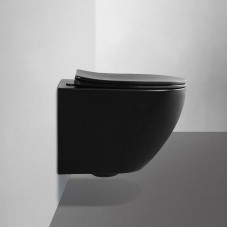 Унитаз Abber Bequem AC1100MB подвесной Черный матовый с сиденьем Микролифт