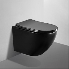 Унитаз Abber Bequem AC1100MB подвесной Черный матовый с сиденьем Микролифт