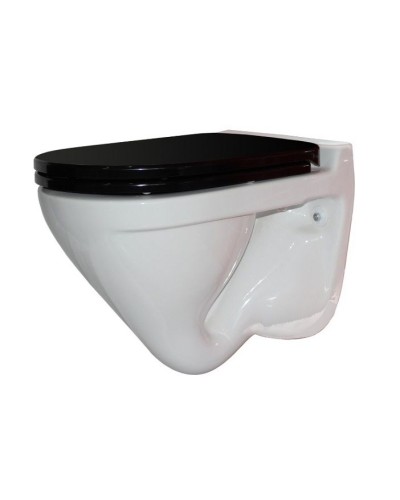 Унитаз Sanita Luxe Attica Luxe Color Black ATCSLWH0110 Белый с черным сиденьем Микролифт