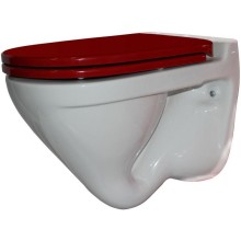 Унитаз Sanita Luxe Attica Luxe Color Red ATCSLWH0111 Белый с красным сиденьем Микролифт