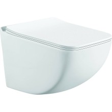 Унитаз CeramaLux K255 подвесной с сиденьем Микролифт