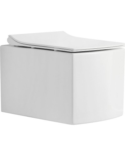 Унитаз CeramaLux 2022 подвесной с сиденьем Микролифт