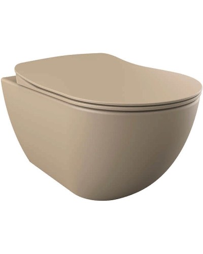 Унитаз биде Creavit Free FE322-00CM00E-0000 подвесной Капучино без сиденья