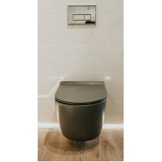Унитаз Creto Logan L1 1001-003-L1GMAT подвесной Серый матовый с сиденьем Микролифт