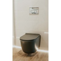 Унитаз Creto Logan L1 1001-003-L1GMAT подвесной Серый матовый с сиденьем Микролифт