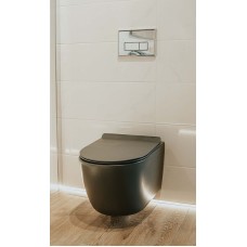 Унитаз Creto Logan L1 1001-003-L1GMAT подвесной Серый матовый с сиденьем Микролифт