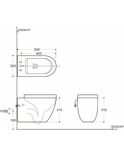 Унитаз Creto Logan L1 1001-003-L1GMAT подвесной Серый матовый с сиденьем Микролифт