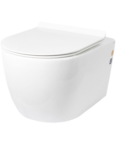 Унитаз Creto Logan  L1 1001-001-L1W подвесной Белый с сиденьем Микролифт