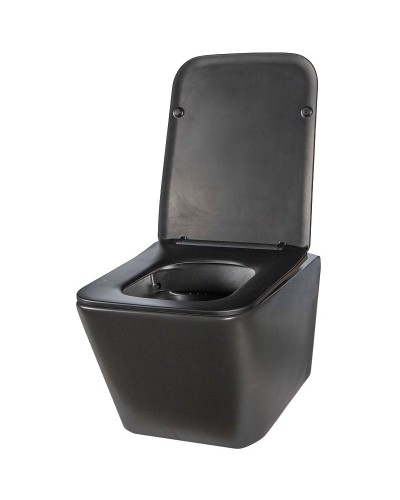 Унитаз Creto Logan L2 1002-002-L2BLMAT подвесной Черный матовый с сиденьем Микролифт