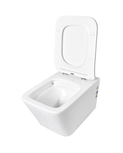 Унитаз Creto Logan L2 1002-001-L2W подвесной Белый с сиденьем Микролифт