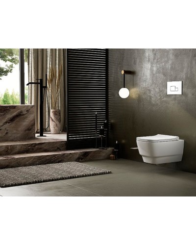 Унитаз биде Boheme Bello 971-2-MW подвесной Белый матовый без сиденья