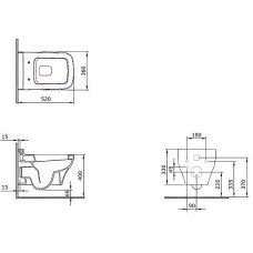Унитаз Bocchi Scala 1080-006-0129 подвесной Серый матовый без сиденья