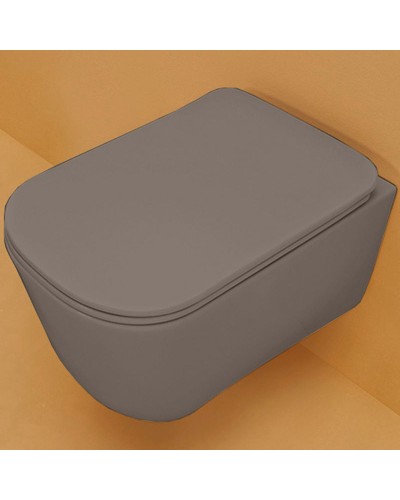 Унитаз Kerasan Tribeca 511489 подвесной Ferro matt без сиденья