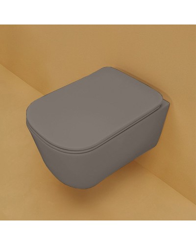 Унитаз Kerasan Tribeca 511489 подвесной Ferro matt без сиденья