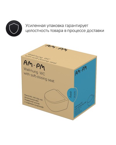 Унитаз AM.PM Awe C111738WH подвесной без сиденья