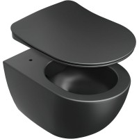 Унитаз Ravak Uni Chrome RimOff X01794 подвесной Черный без сиденья