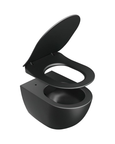 Унитаз Ravak Uni Chrome RimOff X01794 подвесной Черный без сиденья