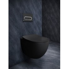 Унитаз Ravak Uni Chrome RimOff X01794 подвесной Черный без сиденья