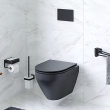 Унитаз AM.PM Spirit V2.0 C701700MBSC подвесной Черный матовый с сиденьем микролифт