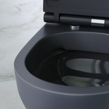 Унитаз AM.PM Spirit V2.0 C701700MBSC подвесной Черный матовый с сиденьем микролифт