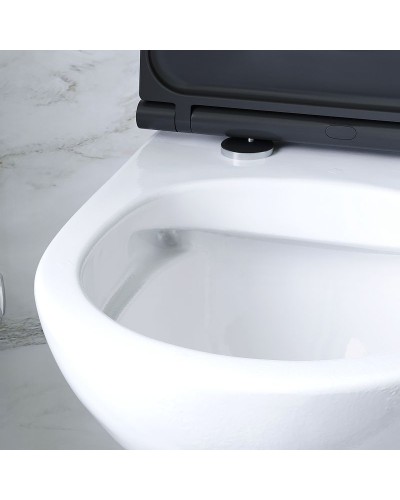 Унитаз AM.PM Gem C901700SCmb подвесной с сиденьем Микролифт