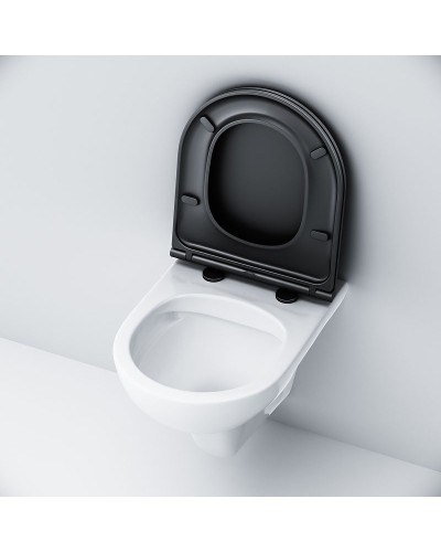 Унитаз AM.PM Gem C901700SCmb подвесной с сиденьем Микролифт