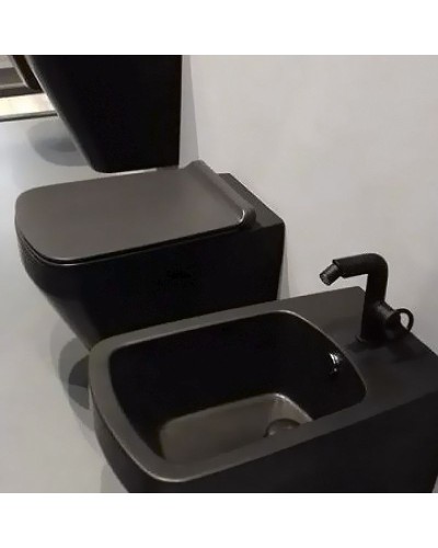 Унитаз Simas Baden Baden BB18neromatt подвесной Черный матовый без сиденья