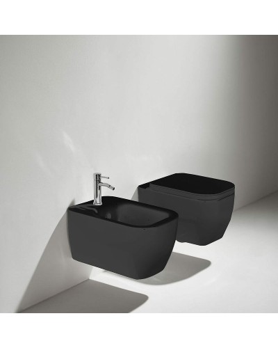Унитаз Simas Henges HE18neromatt подвесной Черный матовый без сиденья