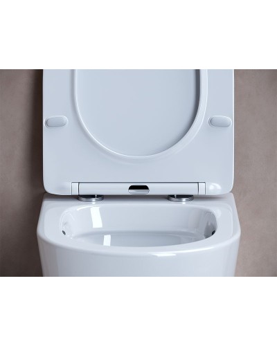 Унитаз Ceramica Nova Balearica CN6000 подвесной Белый с сиденьем Микролифт