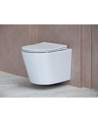 Унитаз Ceramica Nova Balearica CN6000 подвесной Белый с сиденьем Микролифт