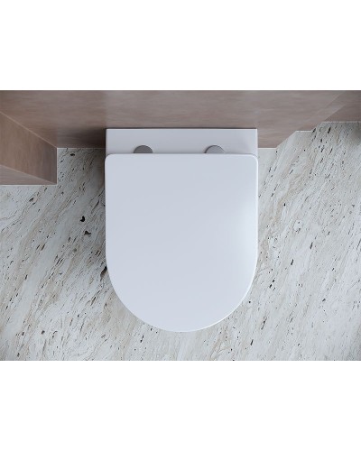 Унитаз Ceramica Nova Balearica CN6000 подвесной Белый с сиденьем Микролифт