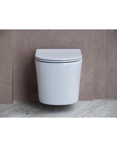 Унитаз Ceramica Nova Balearica CN6000 подвесной Белый с сиденьем Микролифт