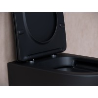 Унитаз Ceramica Nova Balearica CN6000MB подвесной Черный матовый с сиденьем Микролифт