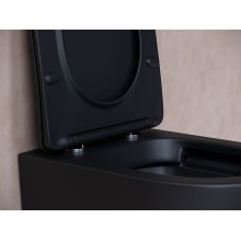 Унитаз Ceramica Nova Balearica CN6000MB подвесной Черный матовый с сиденьем Микролифт
